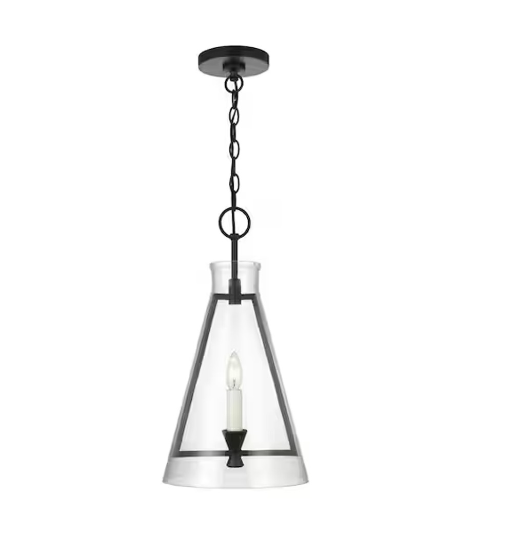 Keystone Medium Pendant W/Clear Glass Shade 11'' Wide / 5.5" Canopy $319 Reg Pri